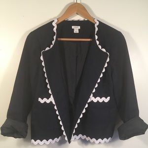 COPY - J.Crew Blue Linen Blazer Jacket Size 10 Wo…